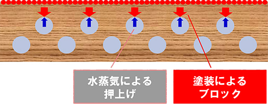 静電気的な相互作用による抑制効果