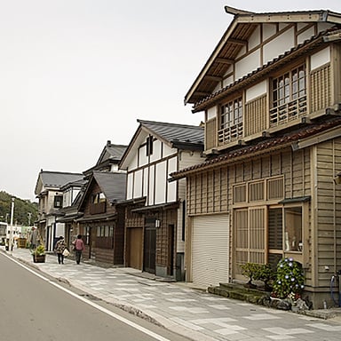 江差の町並み