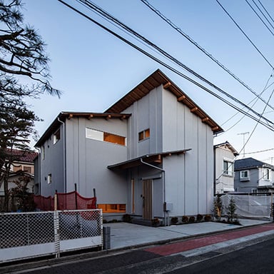 南林間のふたつの家